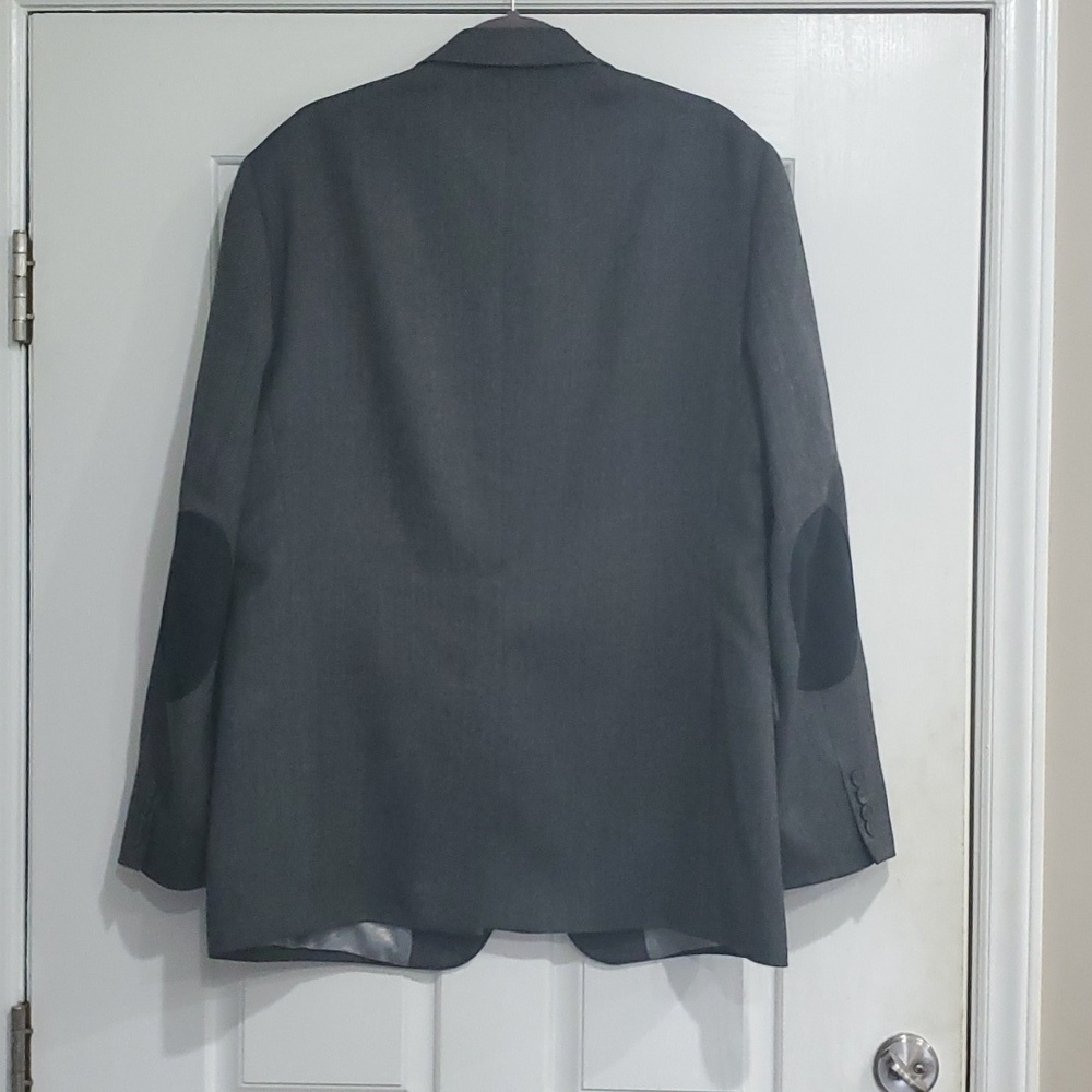 Stafford Signature Blazer With Black Elbow Patches Size 44L - Picture 2 of 5